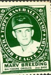Marv Breeding Baseball Cards 1961 Topps Stamps Prices
