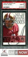 Steve Young Football Cards 2003 SP Signature Prices