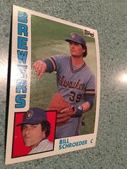 Bills Shroeder #738 Baseball Cards 1984 Topps Prices