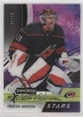 Frederik Andersen [Black] #ES-FA Hockey Cards 2021 Upper Deck Synergy Exceptional Stars Prices