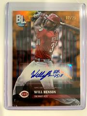 Will Benson [Orange Foil] #BLA-WB Baseball Cards 2024 Topps Big League Baseball Autograph Prices