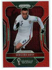 Sergino Dest [Red Mojo] Soccer Cards 2022 Panini Prizm World Cup Prices