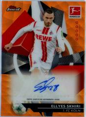 Ellyes Skhiri [Orange Wave Refractor] Soccer Cards 2020 Topps Finest Bundesliga Autographs Prices
