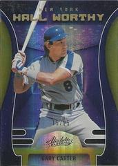 Gary Carter [Spectrum Gold] #HW-12 Baseball Cards 2022 Panini Absolute Hall Worthy Prices