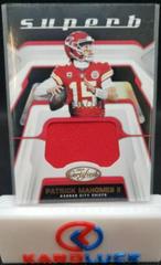 Patrick Mahomes II Football Cards 2019 Panini Certified Superb Swatches Prices