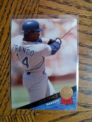 Julio Franco #27 Baseball Cards 1993 Leaf Prices