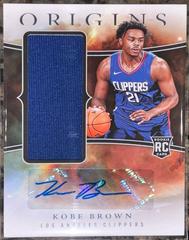 Kobe Brown #17 Basketball Cards 2023 Panini Origins Rookie Jersey Autograph Prices