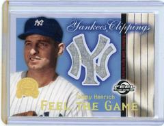 Tommy Henrich Baseball Cards 2000 Fleer Greats Yankees Clippings Prices