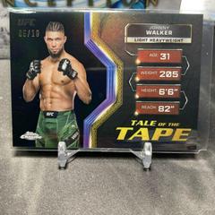 Johnny Walker [Black Refractor] #TFT-22 Ufc Cards 2024 Topps Chrome UFC Tale of the Tape Prices
