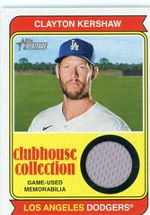 Clayton Kershaw #CCR-CK Baseball Cards 2023 Topps Heritage Clubhouse Collection Relics Prices