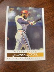 Ozzie Smith [Blue Sleeves,Black Bat] Baseball Cards 2003 Topps Gallery HOF Prices