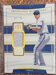 Corey Seager [Holo Gold] Baseball Cards 2022 Panini National Treasures Biography Materials Prices