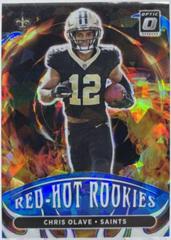Chris Olave [Ice] Football Cards 2022 Panini Donruss Optic Red Hot Rookies Prices