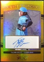 Taj Bradley [Gold] #YES-TB Baseball Cards 2022 Panini Select Youth Explosion Signatures Prices