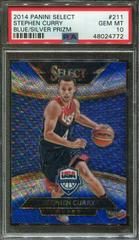 Stephen Curry [Blue, Silver Prizm] Basketball Cards 2014 Panini Select Prices