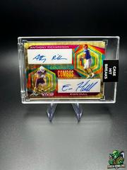 Anthony Richardson, Evan Hull [Prismatic Teal] #CC-4 Football Cards 2023 Leaf Vivid Autographs Colorful Combos Prices