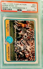 Super Bowl VII [Miami 14, Washington 7] Football Cards 1981 Fleer Team Action Prices
