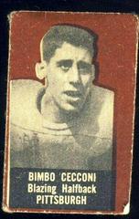 Bimbo Cecconi [Brown] Football Cards 1950 Topps Felt Backs Prices