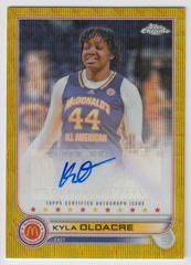 Kyla Oldacre [Gold Wave] #CA-KO Basketball Cards 2022 Topps Chrome McDonald's All-American Autographs Prices