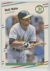 Walt Weiss Baseball Cards 1988 Fleer Update Prices