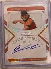 Gunnar Henderson [Holo Silver] Baseball Cards 2022 Panini National Treasures Apprentice Ink Autographs Prices