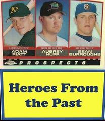 A. Huff, A. Piatt, S. Burroughs #441 Baseball Cards 2000 Topps Chrome Prices
