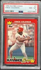 Vince Coleman #7 Baseball Cards 1990 Kaybee Kings Prices