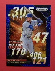 Cody Bellinger [Blue Mojo] Baseball Cards 2020 Panini Prizm Numbers Game Prices