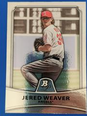 Jared Weaver #71 Baseball Cards 2010 Bowman Platinum Prices