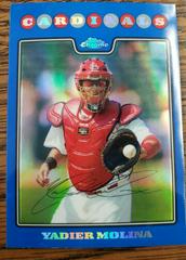 Yadier Molina [Blue Refractor] Baseball Cards 2008 Topps Chrome Prices