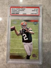 Johnny Manziel [Throwing] #144 Football Cards 2014 Topps Prime Prices