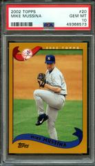Mike Mussina #20 Baseball Cards 2002 Topps Prices