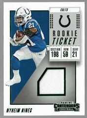 Nyheim Hines #RTS-29 Football Cards 2018 Panini Contenders Rookie Ticket Swatches Prices