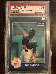The Future [Perforated Glossy] #12 Baseball Cards 1986 Star Rice Prices