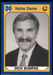 Dick Bumpas #136 Football Cards 1990 Notre Dame Collegiate Collection Prices