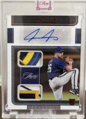 Aaron Ashby [Red] #RDJA-AA Baseball Cards 2022 Panini Three and Two Rookie Dual Jersey Autographs Prices