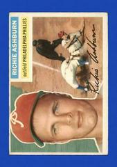 Richie Ashburn [White Back] #120 Baseball Cards 1956 Topps Prices