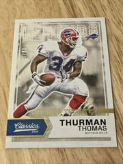 Thurman Thomas [Timeless Tributes Gold] Football Cards 2016 Panini Classics Prices