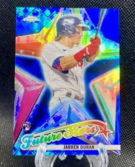 Jarren Duran [Blue] #FS-14 Baseball Cards 2022 Topps Chrome Logofractor Future Stars Prices