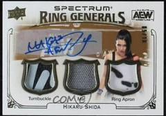 Hikaru Shida [Autograph] Wrestling Cards 2021 Upper Deck AEW Spectrum Ring Generals Relics Prices