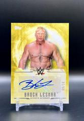 Brock Lesnar [Gold] Wrestling Cards 2017 Topps WWE Undisputed Autographs Prices
