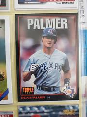 Dean Palmer Baseball Cards 1993 Panini Donruss Triple Play Prices