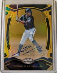 Ronald Acuna Jr. [Autographs Gold] #10 Baseball Cards 2021 Panini Chronicles Certified Prices