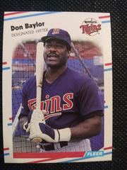 Don Baylor #2 Baseball Cards 1988 Fleer Prices