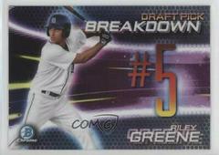 Riley Greene Baseball Cards 2019 Bowman Draft Chrome Pick Breakdown Prices