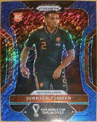 Jurrien Timber [Blue Shimmer] #156 Soccer Cards 2022 Panini Prizm World Cup Prices