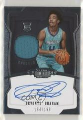 Devonte' Graham [Autograph Jersey] #162 Basketball Cards 2018 Panini Dominion Prices
