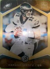 Carson Wentz [Gold] Football Cards 2018 Panini Elements Prices