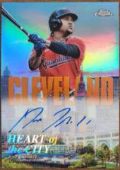 Jose Ramirez [Orange] Baseball Cards 2022 Topps Chrome Heart of the City Autographs Prices