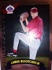 Chris Bootcheck [Black Refractor] #T119 Baseball Cards 2002 Topps Chrome Traded Prices